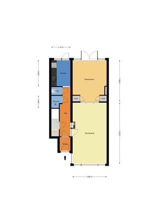 Floorplan - Stationssingel 83A, 3033 HE Rotterdam